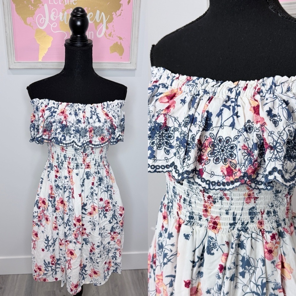 Xhilaration Sleeveless Floral Midi Dress